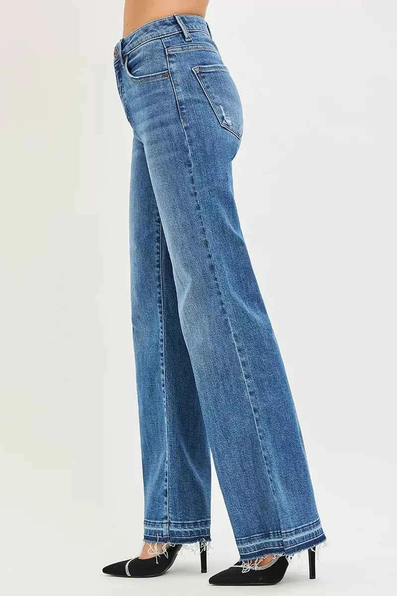 RISEN High Rise Wide Leg Jeans With Released Hem fc97d861898b43e886ebbb4ba42bf4cd-Max-Origin