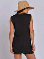 Side Slit Round Neck Tank and Ribbed Shorts Sweater Set fca36610-6a28-4ab2-bf48-0a019d9c4714-Max