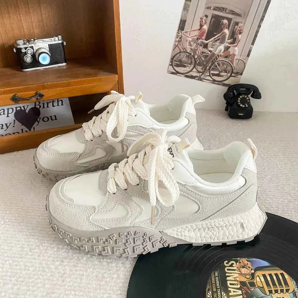 Round Toe Lace Up Platform Athletic Sneakers fca3ca91-c386-498e-b4d5-fa80db91d63b-Max