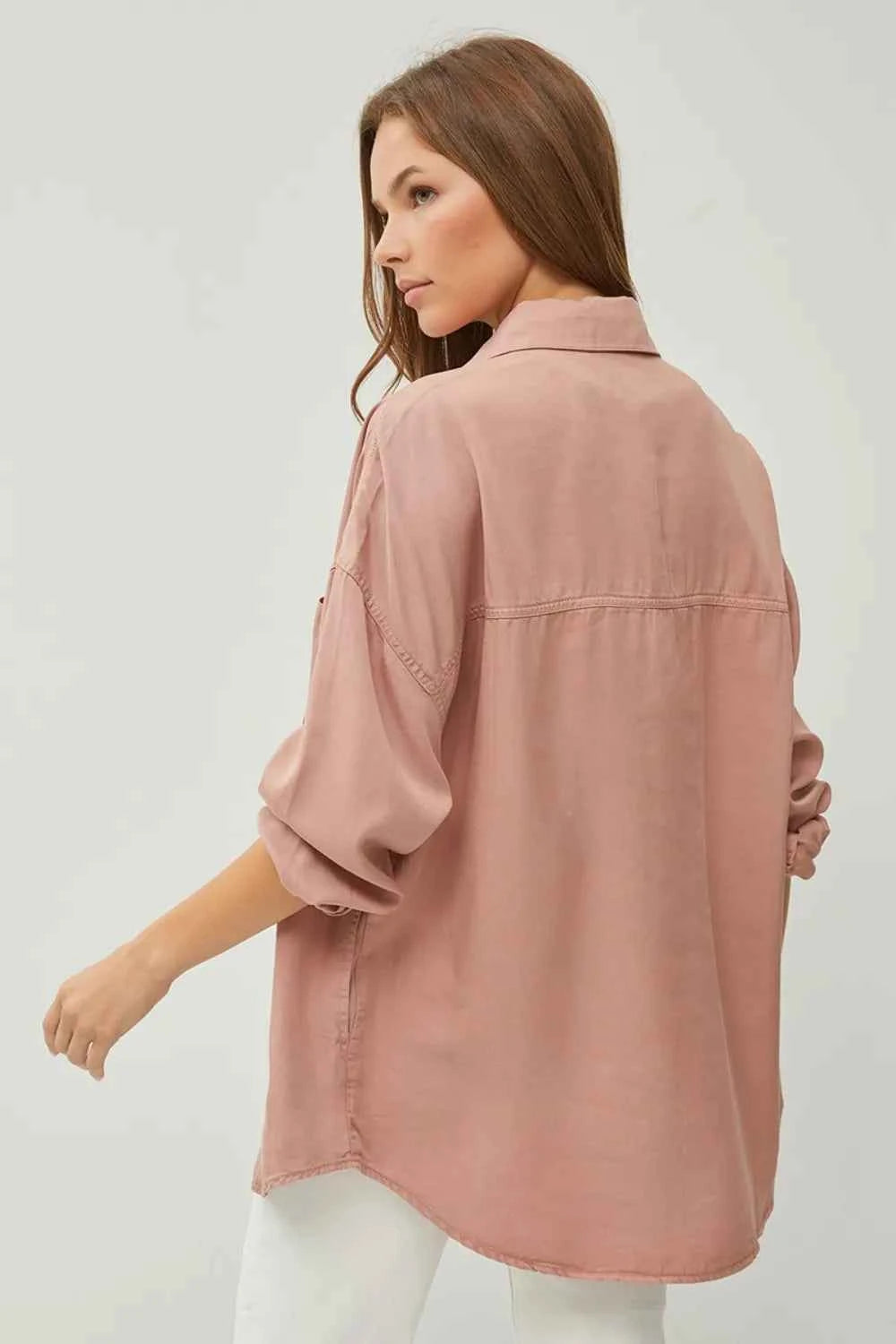 RISEN Full Size Button Up Long Sleeve Denim Shirt fcb79027-d0eb-4d24-b9a5-50f6206cf0ab-Max
