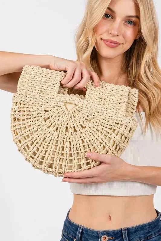 Fame Braided Semi Circle Tote Bag fcc4e7ec2bf949b5937f78c52e9fb519-Max-Origin