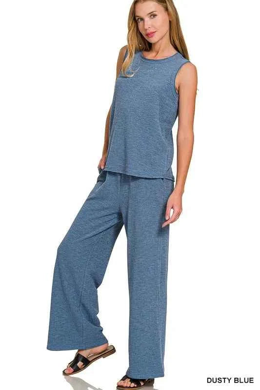 Zenana Cotton Slub Tank & Pants Set fcf74b63b7764dae8c5668e2dc0ce5b8-Max-Origin