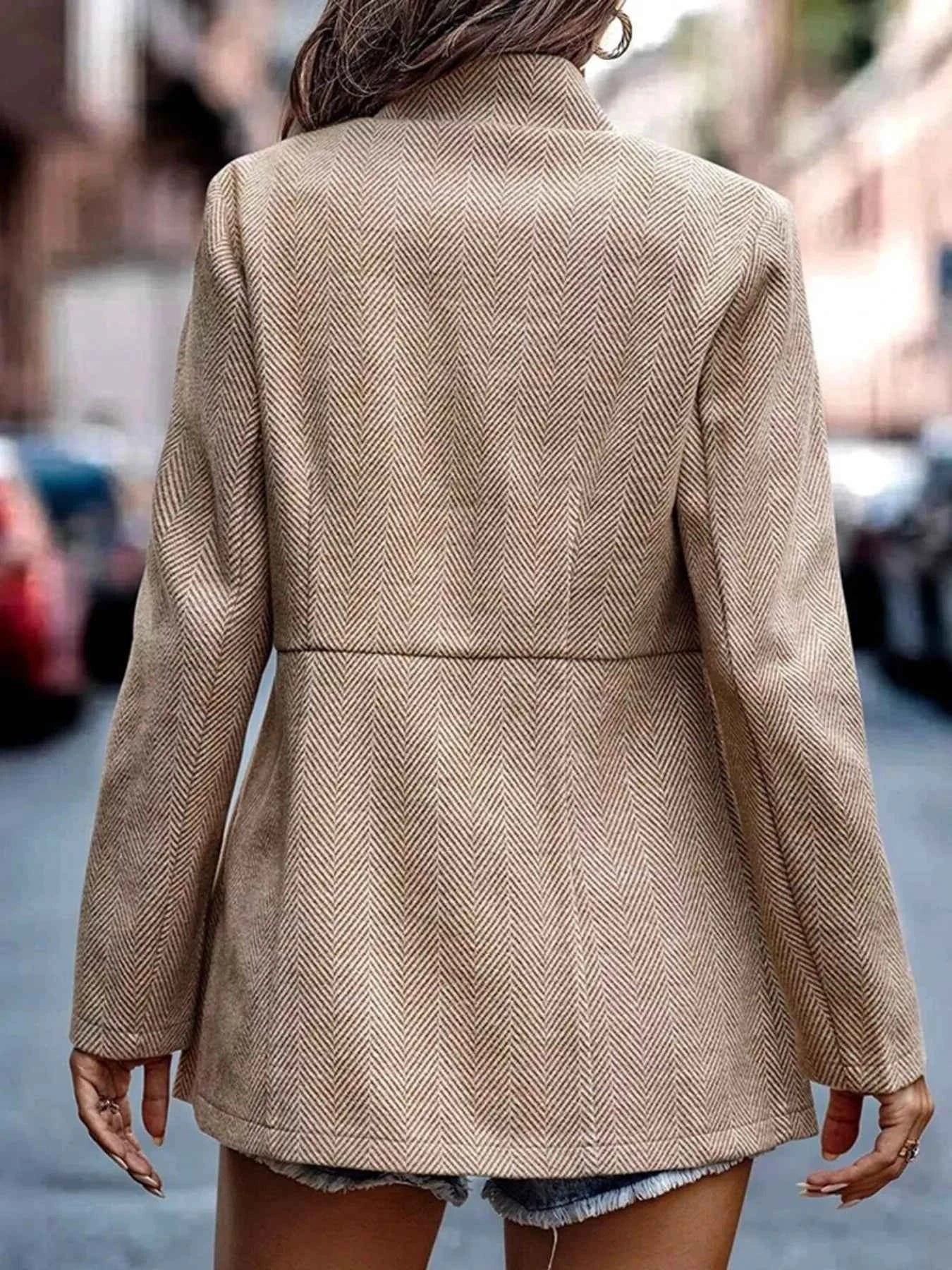 Open Front Long Sleeve Blazer fd533c40088a4c58bd67a90846921aef-Max-Origin