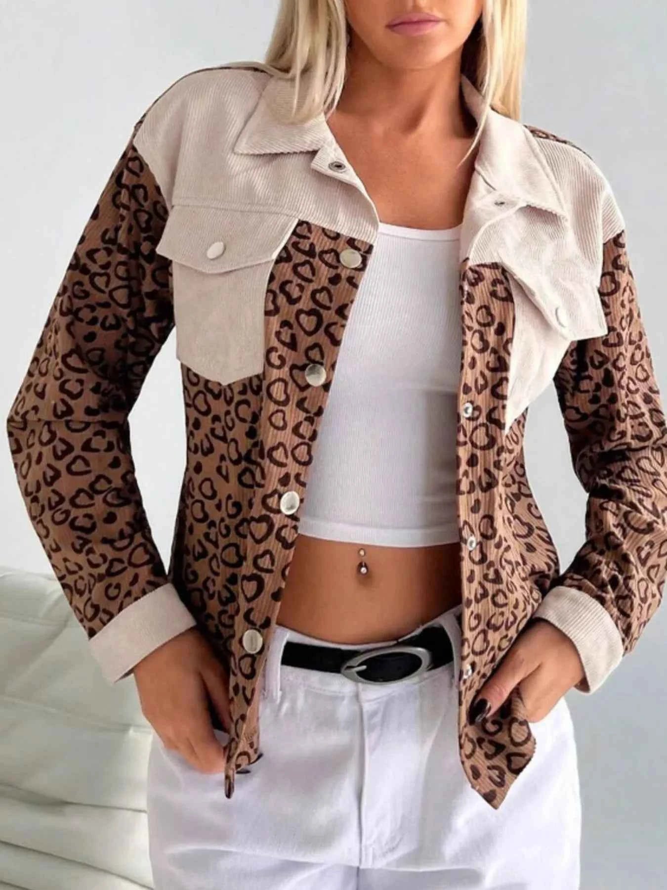 Leopard Long Sleeve Jacket with Chest Pockets fd61d626-ebfd-4208-86a9-d3c931bfc81e-Max-Origin