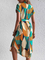 Tie Waist Short Sleeve Dress fd791ad6-d8e0-4b0c-940e-4eff81baf654-Max-Origin