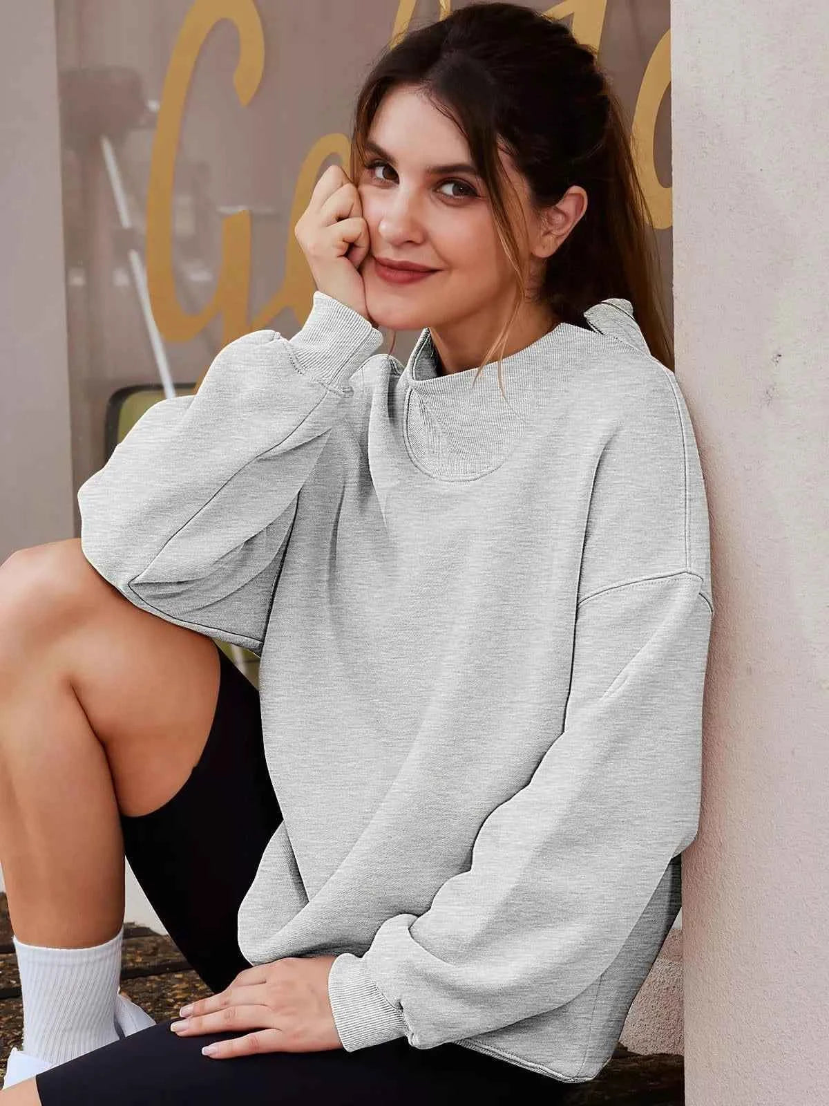 Mock Neck Dropped Shoulder Sweatshirt fd8e95c9-49ae-4aa7-ab06-8793647d2f7e-Max-Origin