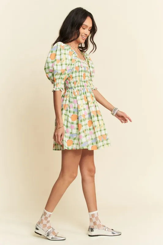 Davi & Dani Fruits Printed Smocking Mini Dress fdb4c834eda24f979d9f656716172ee8-Max-Origin