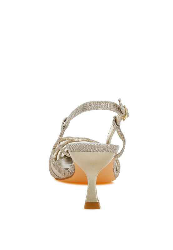 Daldra Kitten Heel Slingback Sandals fdfbb7b2-1528-4d29-b446-0a7cf5e25881