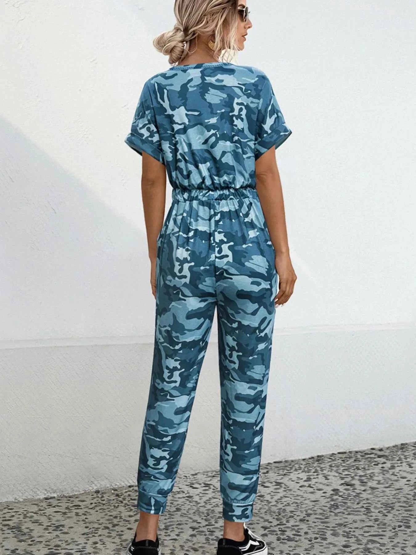 Drawstring Waist Short Sleeve Jumpsuit fe13bb60-5d38-4c7e-8ceb-4a199394e9fa-Max-Origin