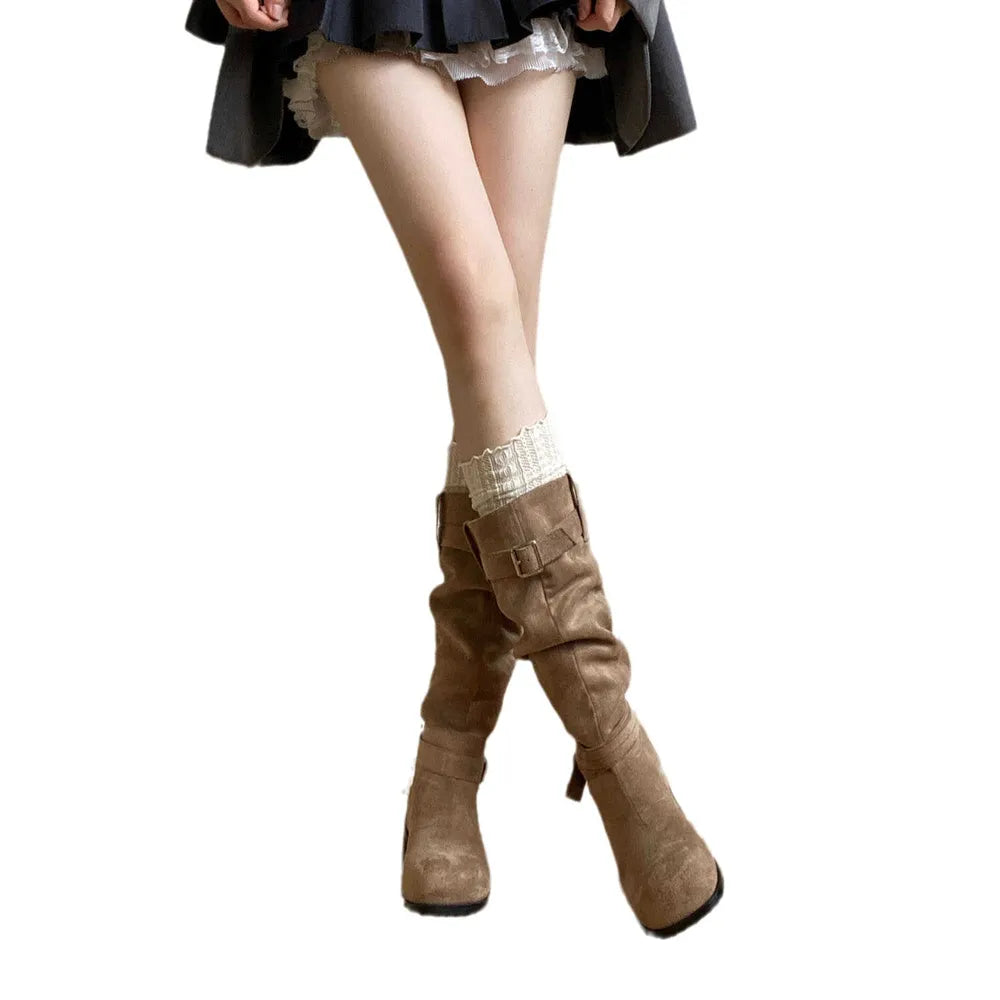Round Toe Flats Boots fe1a1e38-9ed4-45da-ab9f-074c7b28124c-Max