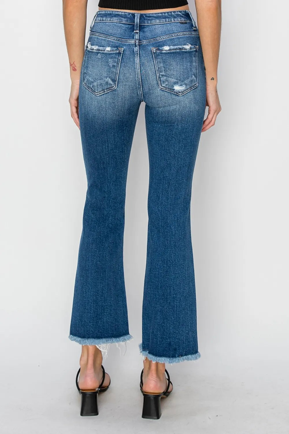 RISEN Full Size Frayed Step Hem Ankle Straight Jeans fe488d4b-7464-474e-ab9d-a9f92bdf1c01-Max