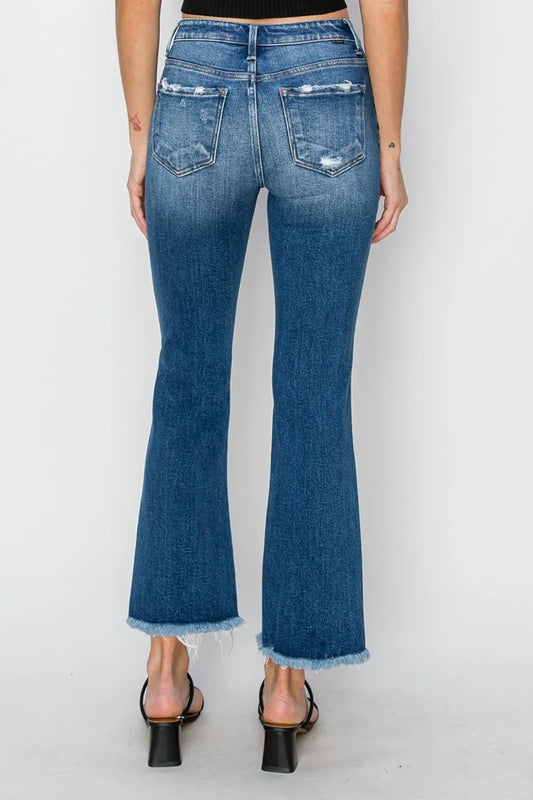 RISEN Full Size Frayed Step Hem Ankle Straight Jeans fe488d4b-7464-474e-ab9d-a9f92bdf1c01-Max