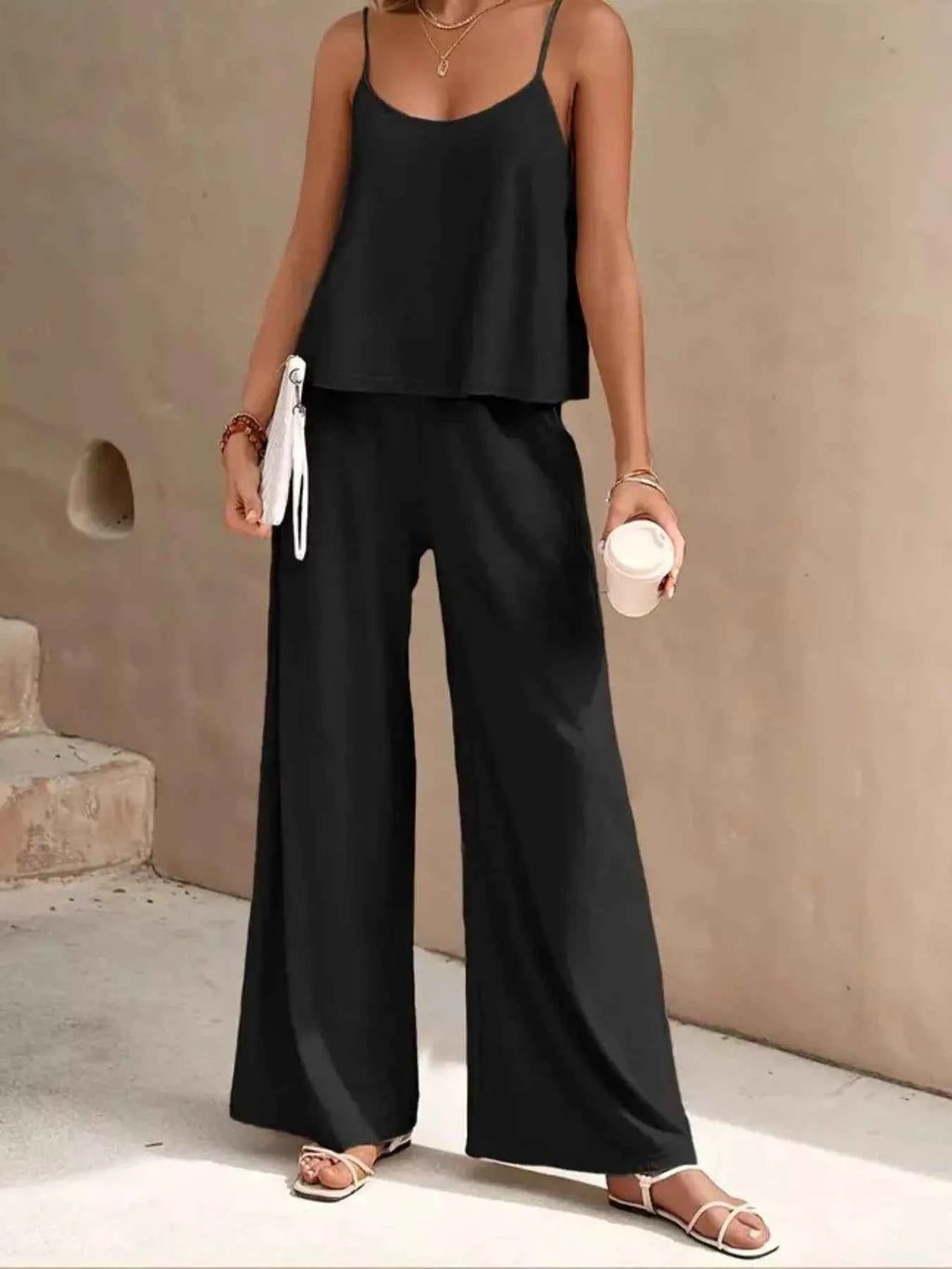 Sleeveless Top and Wide Leg Pants Set fe70f77a-be67-4f17-89fb-4678d3b47fbc-Max-Origin