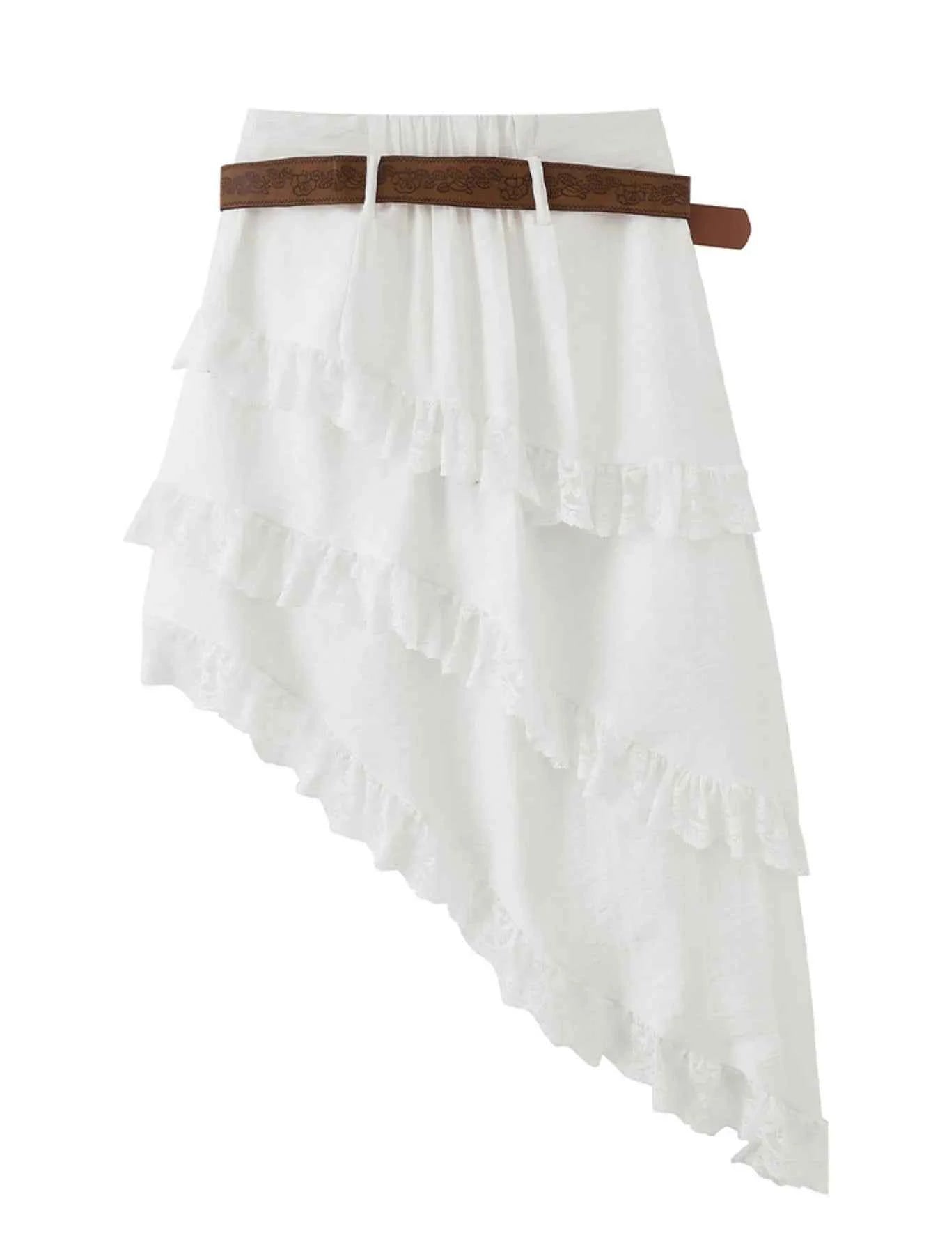 Asymmetrical Lace Ruffle Skirt fe8649b9-0912-4719-9fb4-c863458ad290-Max-Origin