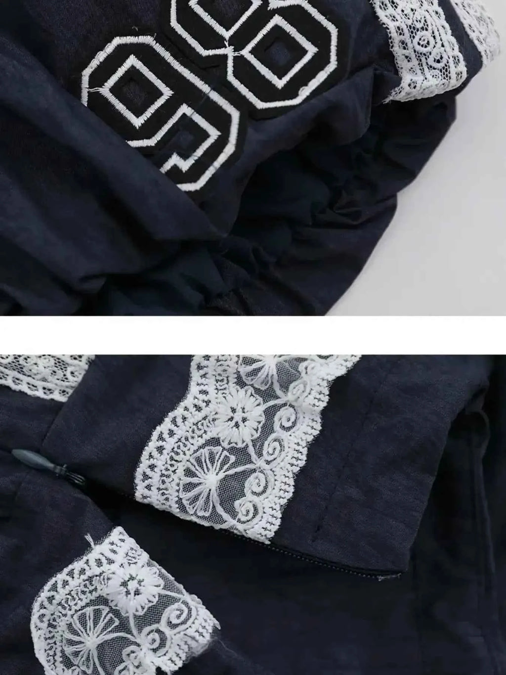 Lace Trim Shorts with Drawstring fe8eb7fcabce479fb4ed946b0f4700bb-Max-Origin