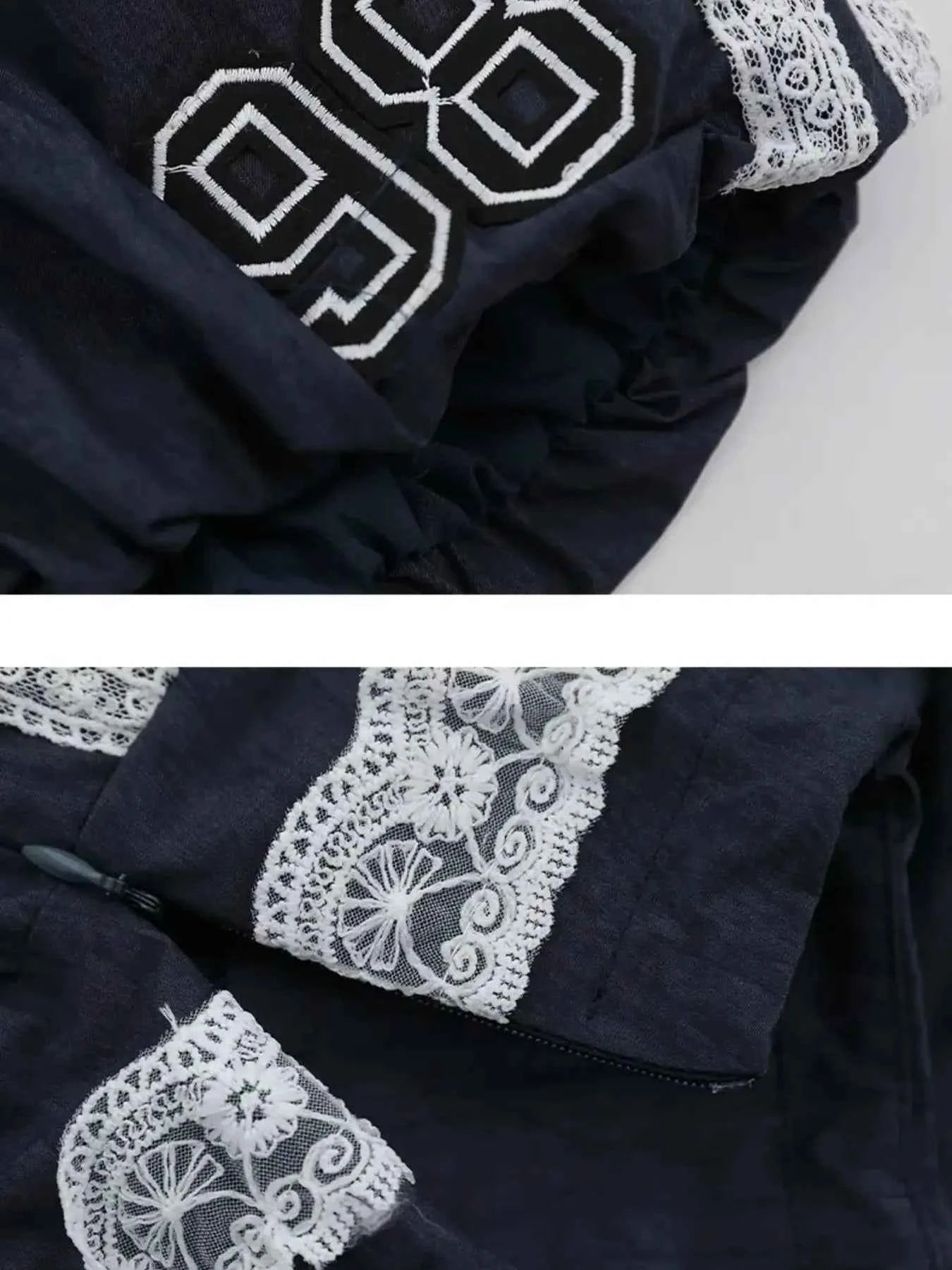 Lace Trim Shorts with Drawstring fe8eb7fcabce479fb4ed946b0f4700bb-Max-Origin