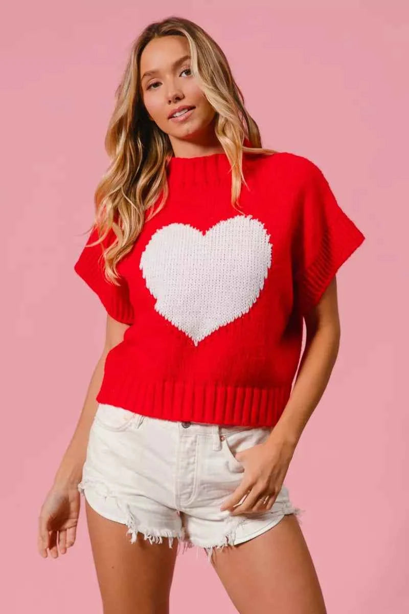 BiBi Rib Banded Heart Pattern Valentines Sweater fe9cc7fcb57248a480004f89bdf6cdb2-Max-Origin