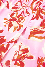 Sky Blue Bohemian Floral Print Tiered Maxi Skirt with Split fea037ee8f0d6ad5