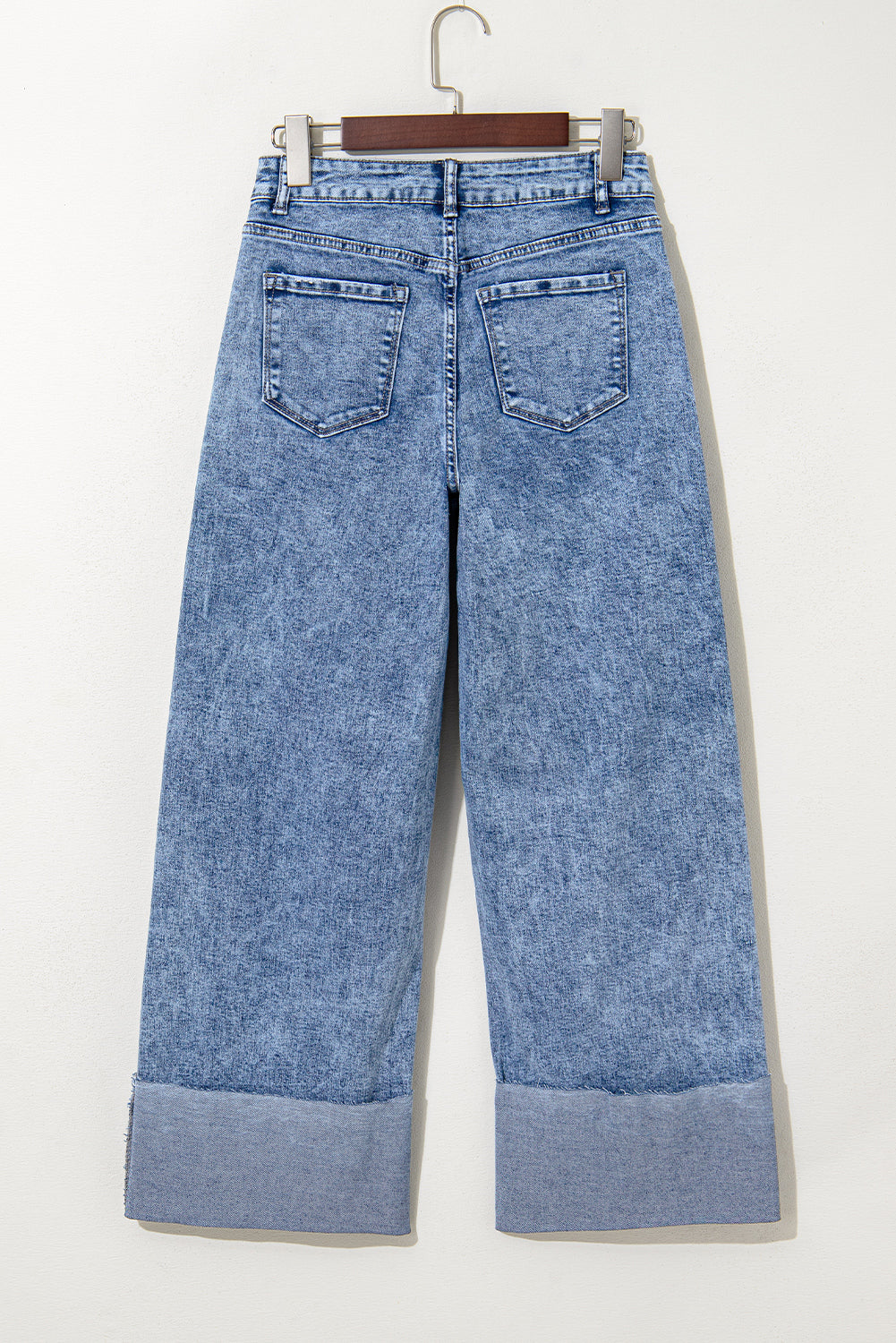 Ashleigh Blue Mineral Wash Distressed Wide Leg Jeans fecfb9cc4930a0c7