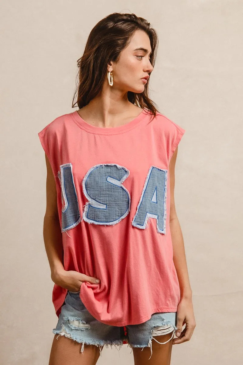 BiBi Washed Jersey With Usa Patched Raw Cut Edge Detail fed2010f63354e42b7930d20ab736722-Max-Origin