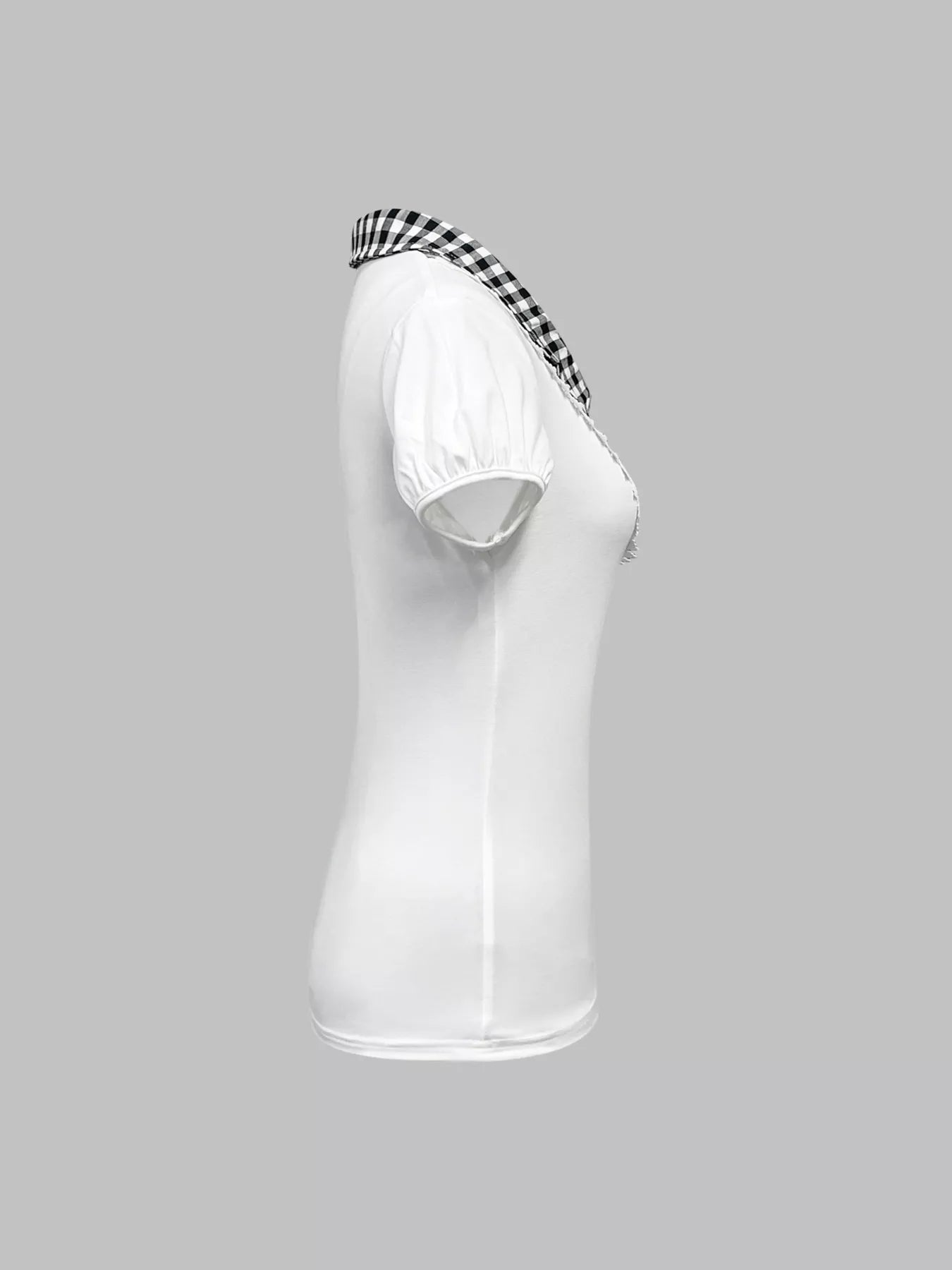 Gingham Collar Slim Fit Blouse fede97c05ec543eba27d8d67089601b2-Max-Origin