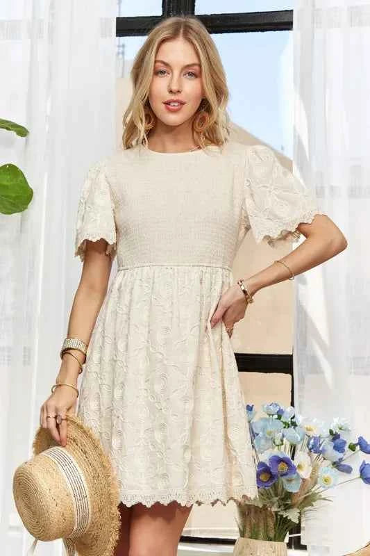 ADORA Rround Neck Crinkle Babydoll Dress fef08f90e2ca45b8b0e0deda37fb0fdc-Max-Origin