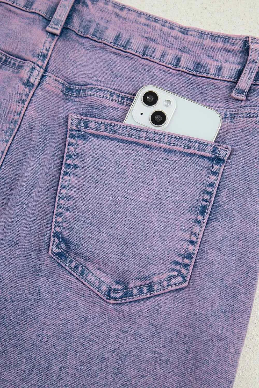 Washed Raw Hem Cropped Jeans ff072ece-42bc-44b3-8e8a-e65f7b93fd8e-Max-Origin