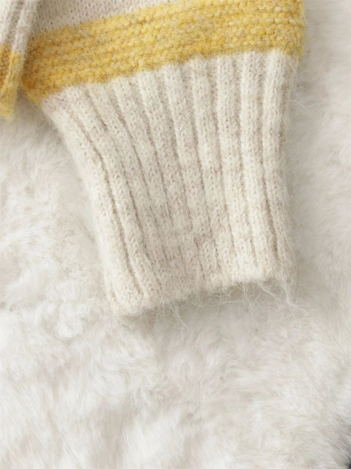 Striped Button-Up Cozy Cardigan ff14f02a554b49b7a145224f0fdaed59-Max-Origin