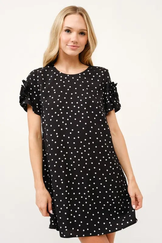 And The Why Embellished Sleeve Polka Dots Shift Dress Black ff1528d013c34ebb92ab2c4c7a98992c-Max-Origin