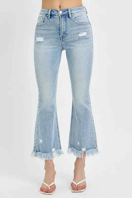 Full Size Raw Hem Distressed Cropped Flare Jeans Plus Size ff169603-a751-4037-ac58-048c14a0c23a-Max