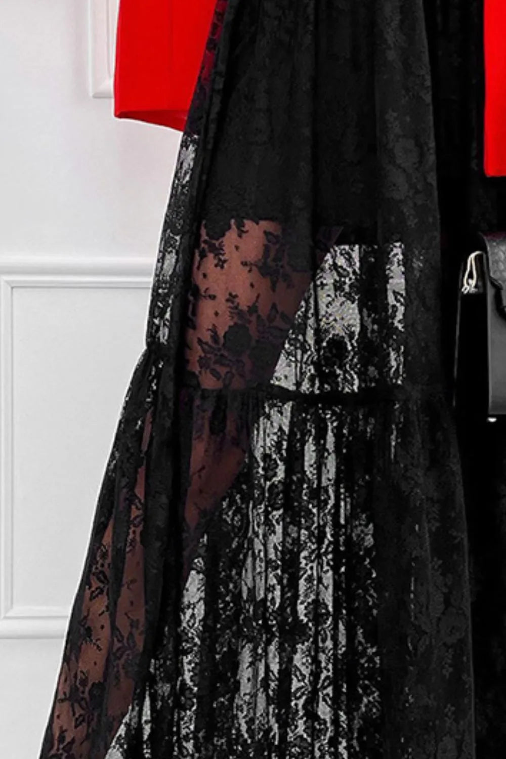 Lace Elastic Waist Maxi Skirt ff1c2b46-60d3-49f2-a8c3-dadcf19e2bbd-Max