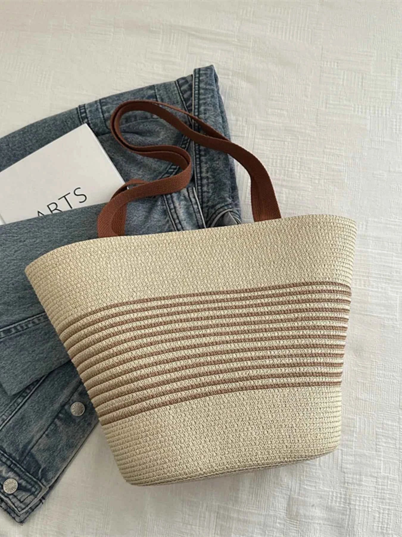 Striped Woven Tote Bag ff2e539454ee4c61bf20d69acb47e284-Max-Origin