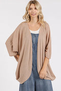 Mittoshop Open Front Batwing Sleeve Cardigan Camel ff3b29a6-c9d8-41ad-9e1d-9f0c4745669f-Max