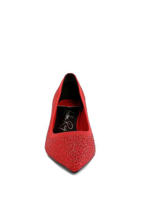 Vimto Breathable Flyknit Rhinestone Pumps ff4be58b-84b7-40d5-a1d9-9bc2cf7cbf90