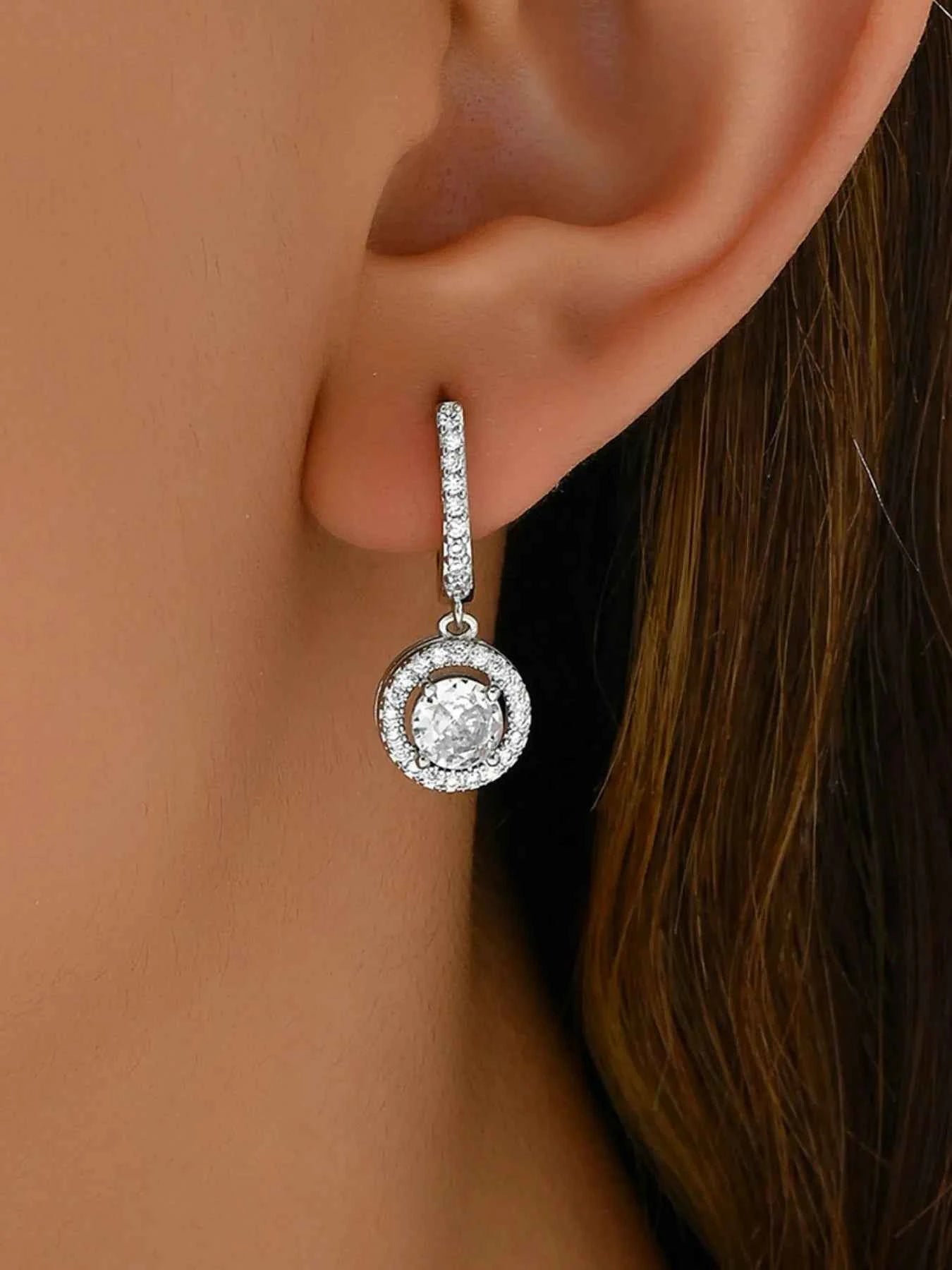 Stainless Steel Zircon Drop Earrings ff507a23-c0d5-431c-afa1-5d60b1811912-Max-Origin