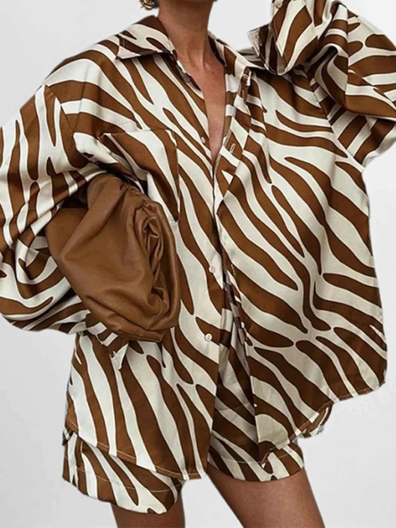 Full Size Zebra Print Shirt and Shorts Matching Set Plus Size ff514f0a1c58454a90701abcb7b45e41-Max-Origin