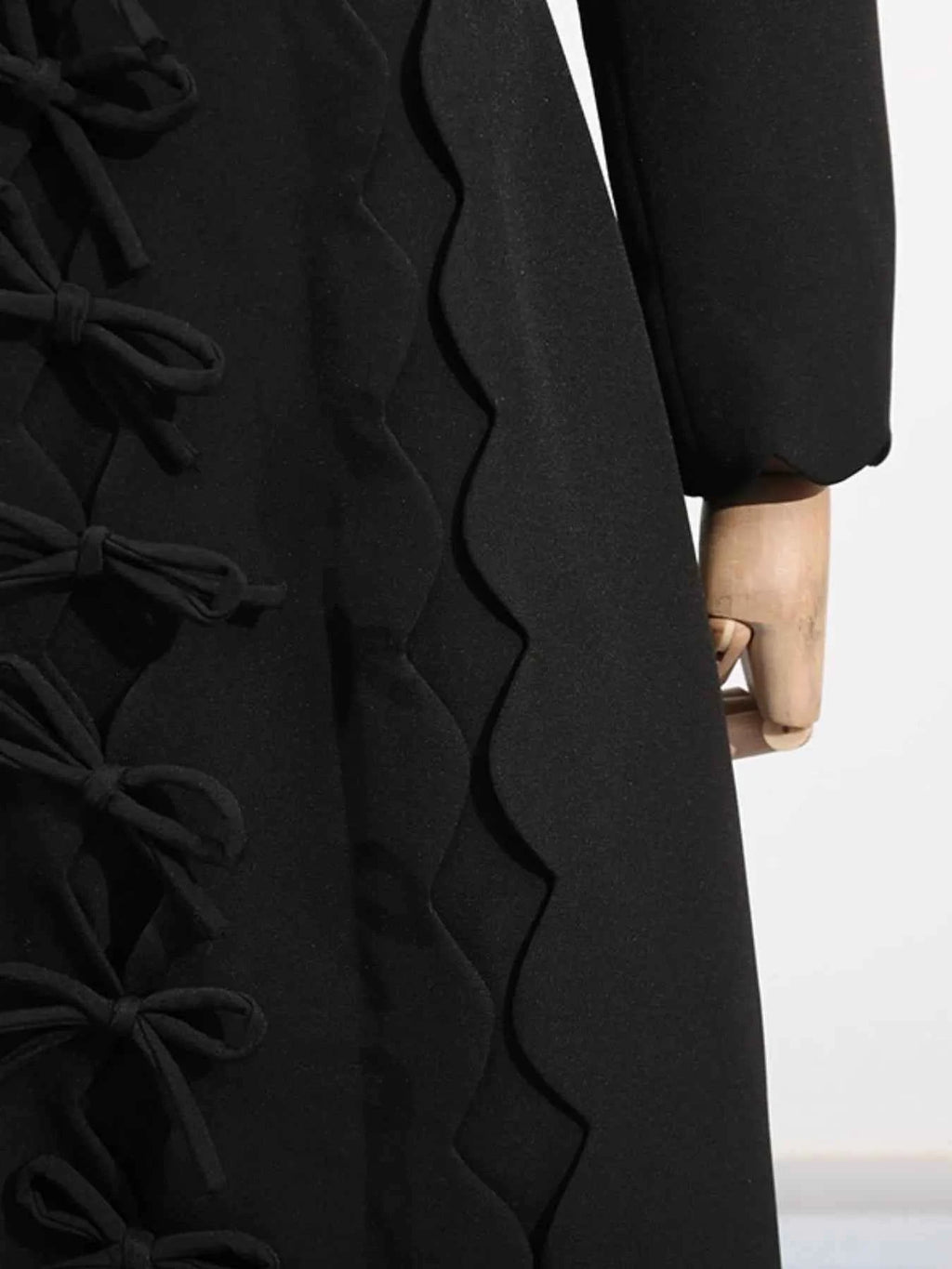 Long Sleeve Bow Front Midi Dress ff6f6e6e-7bdd-45dd-8080-40862278acd3-Max-Origin
