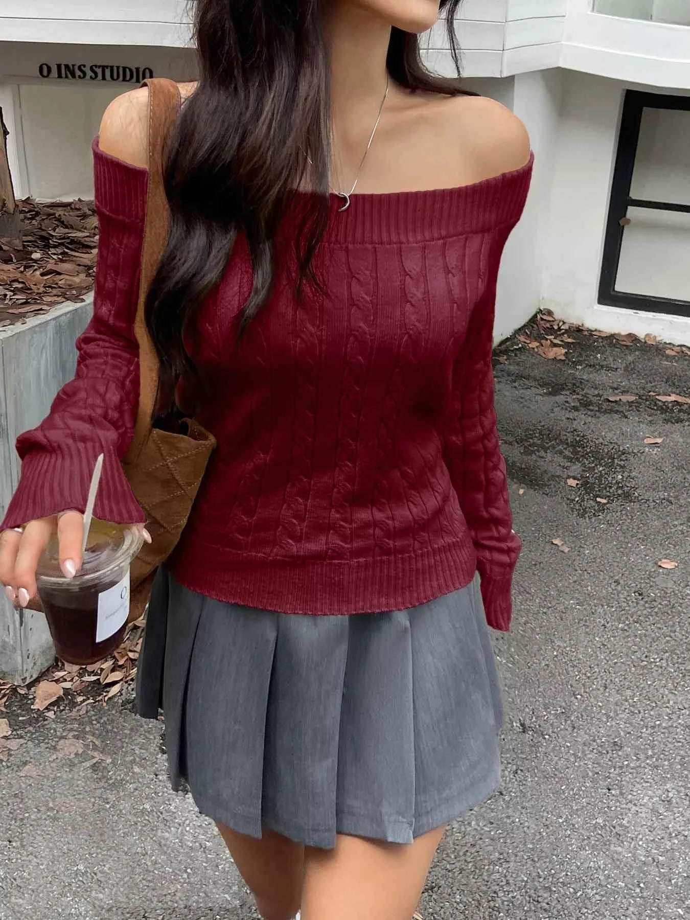Off-Shoulder Cable Knit Sweater ff8fb1e4ebc14f979a96078fa87340d9-Max-Origin