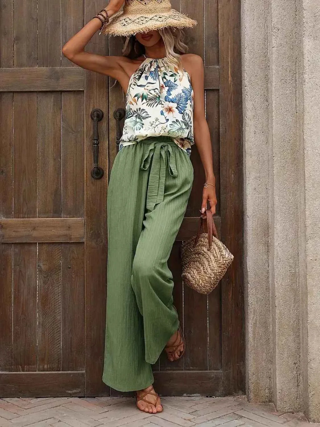 Printed Tank Top and Wide Leg Pants Set ffb4af81-681d-4bee-8b1c-212a3b9323c5-Max-Origin