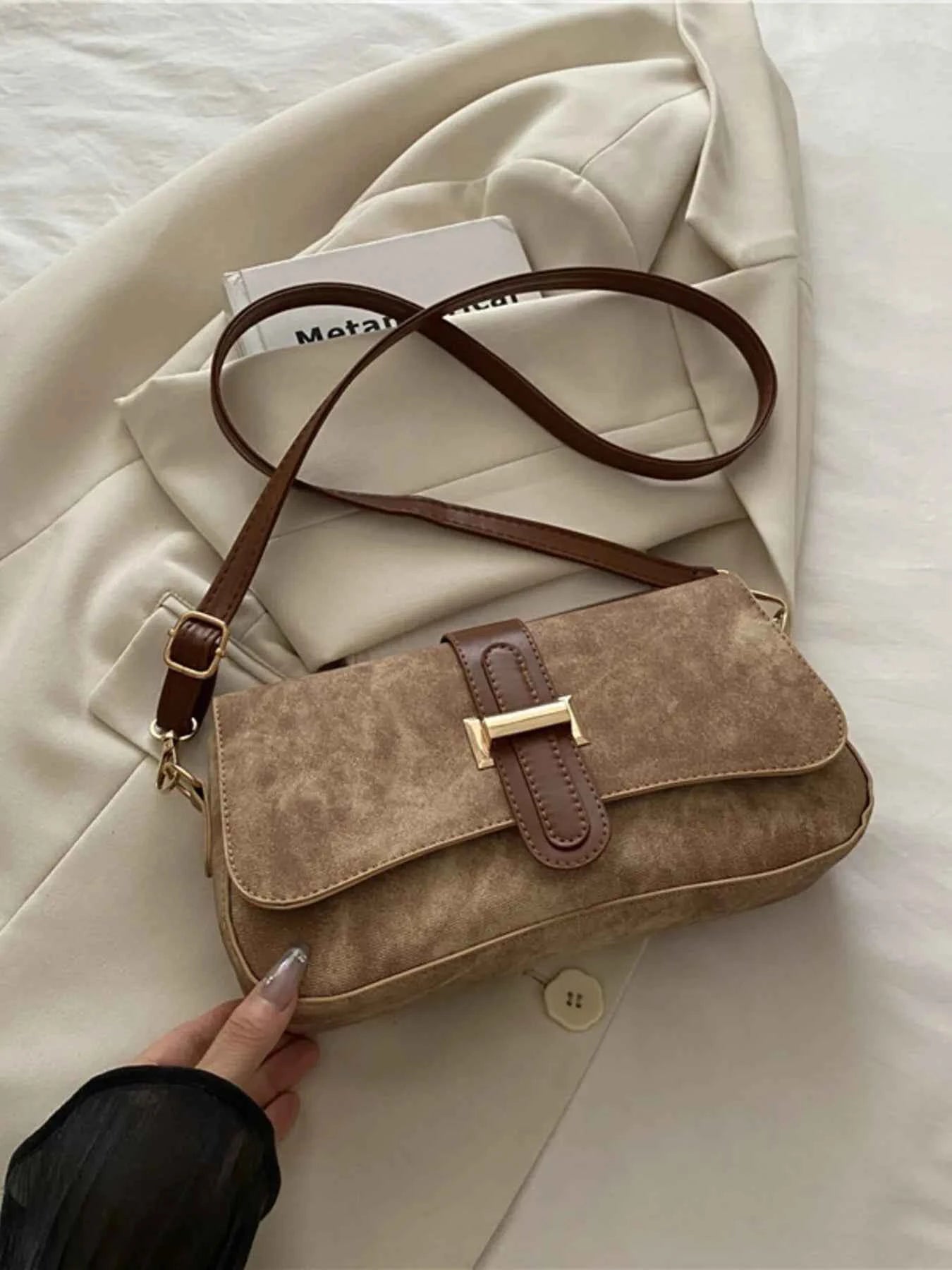 Leather Buckle Strap Crossbody Bag ffd86840f5ee41d593c542e2a7f9bdfe-Max-Origin