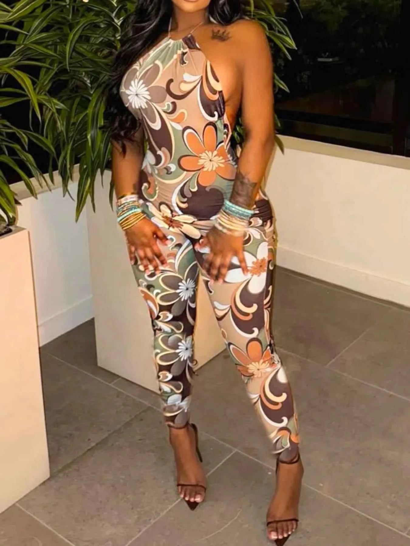 Tropical Print Halter Neck Bodycon Jumpsuit fffcc04932b14dac985fb2cfd19a75de-Max-Origin