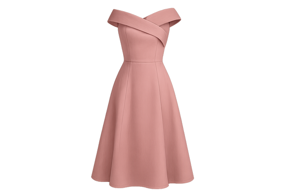 Women's dress with transparent background