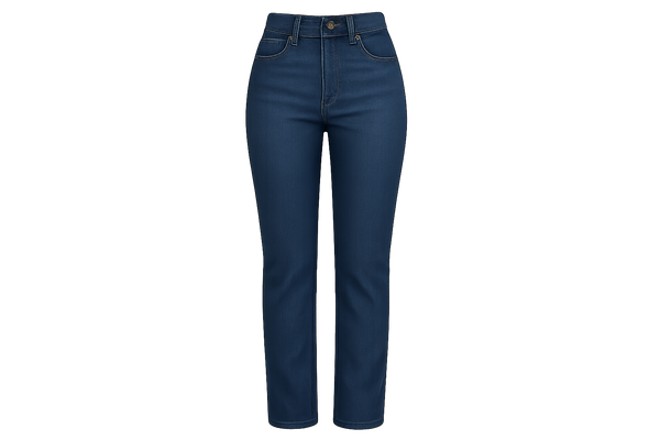 Women's jeans with transparent background